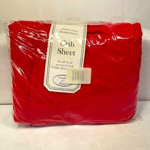Red Crib Sheet